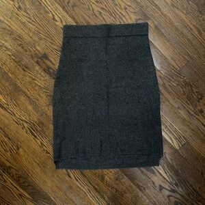 Madewell grey midi length knit skirt, XS